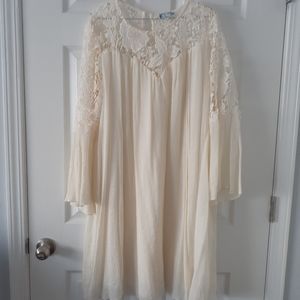 Cream Hippie Dress